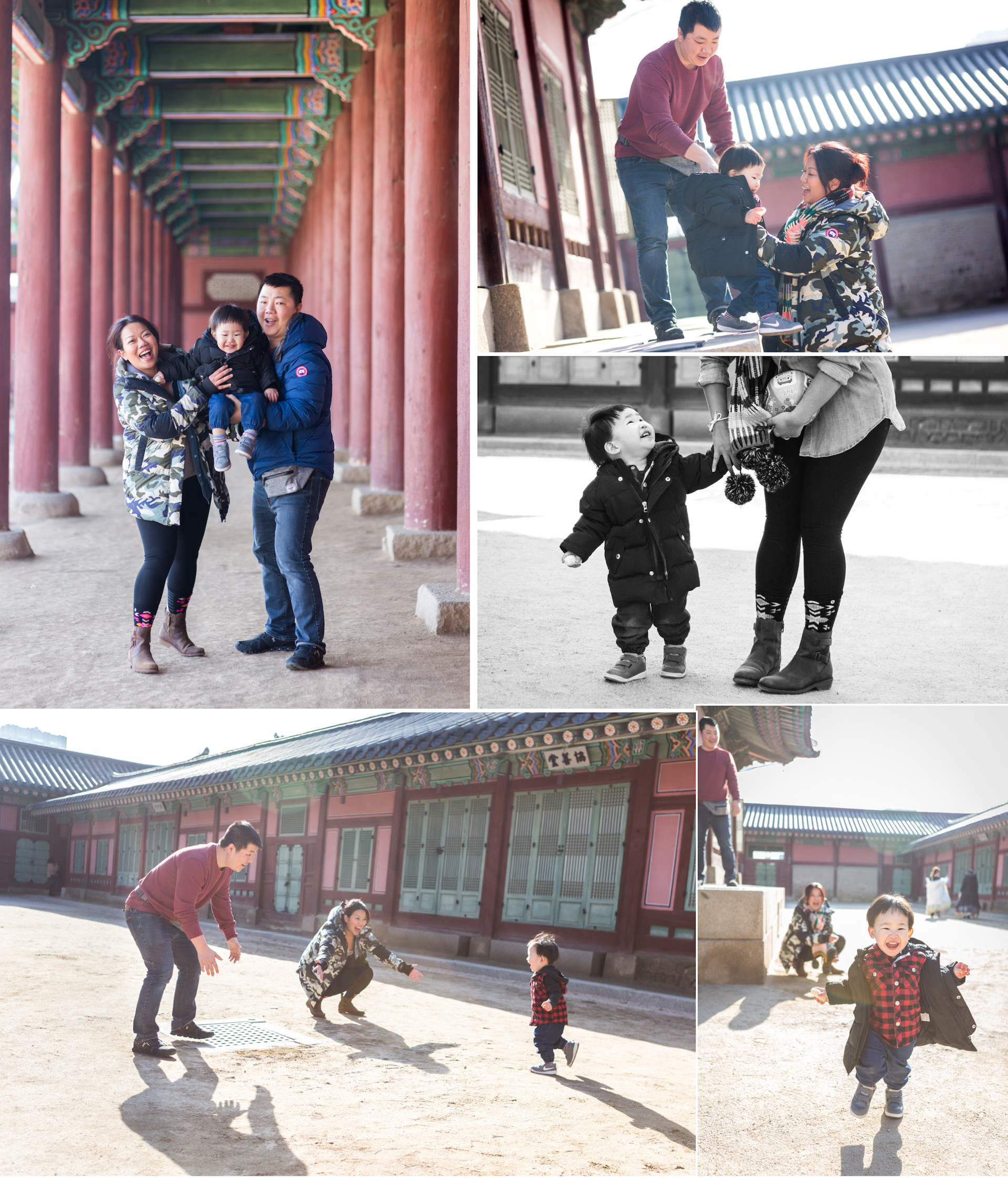 family adoption photos in Korea